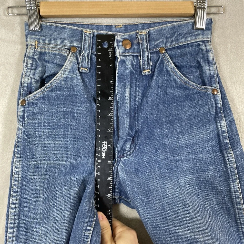 Vtg 60s Sanforized Blue Bell Wrangler Maverick Jeans Kids 10 24x24 Repaired True